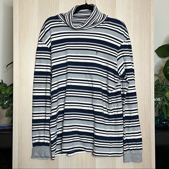 VINTAGE Guess? 90s Striped Turtleneck - Picture 1 of 3